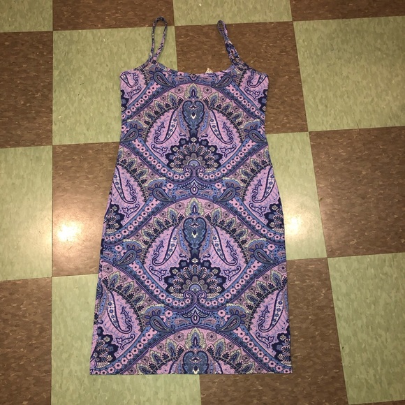 Urban Outfitters Dresses & Skirts - Vtg UO purple paisley mini fitted dress sm Urban Outfitters Dresses & Skirts - Vtg UO purple paisley mini fitted dress sm